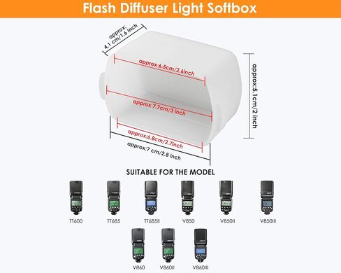 DS. DISTINCTIVE STYLE 3 Pack Flash Diffuser for Speedlight and 2 Pack Universal Cloth Flash Bounce Diffuser, Camera Flash Photography Accessories in Saudi Arabia