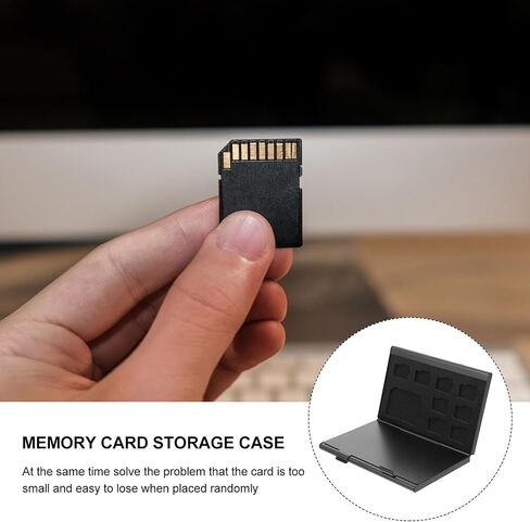 Memory Card Holder Case Black Pp Storage Box for Protection in Saudi Arabia