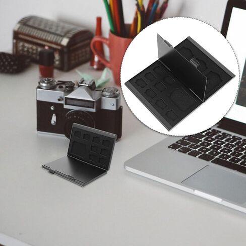 Memory Card Holder Case, Black Pp Storage Box for Cards in Saudi Arabia