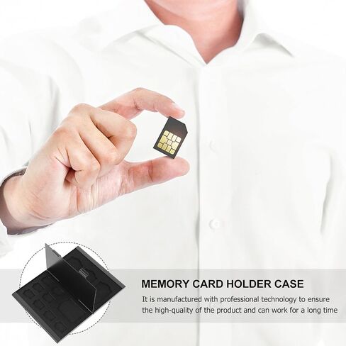 Mini Memory Card Carrying Case with Pp Shell Black in Saudi Arabia