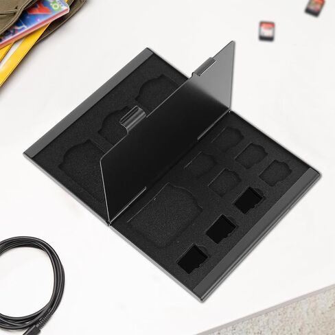 Mini Memory Card Carrying Case with Pp Shell Black in Saudi Arabia