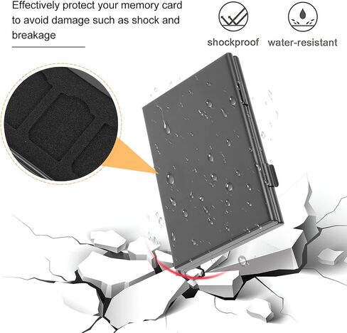 Mini Memory Card Carrying Case with Pp Shell Black in Saudi Arabia