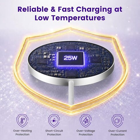 MagSafe 25W Wireless Charger for Apple Magnetic Fast Charging Pad in Kuwait
