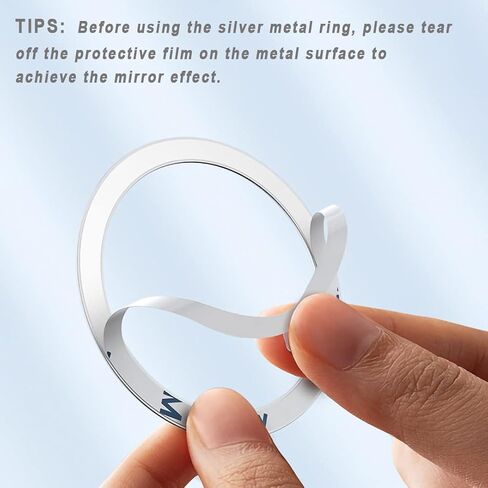 12 Pieces Magnetic Wireless Charger Universal Metal Rings with Sticker, 6 Colors, Ultra Thin Metal Rings Compatible with MagSafe Wireless Charger Car Charger on Most Smartphone in Saudi Arabia