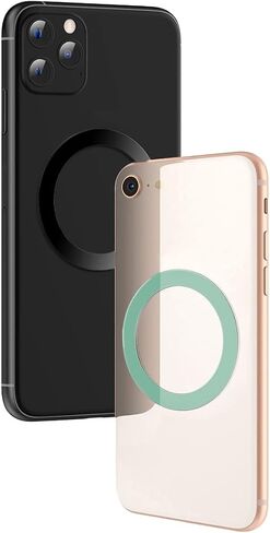 12 Pieces Magnetic Wireless Charger Universal Metal Rings with Sticker, 6 Colors, Ultra Thin Metal Rings Compatible with MagSafe Wireless Charger Car Charger on Most Smartphone in Saudi Arabia