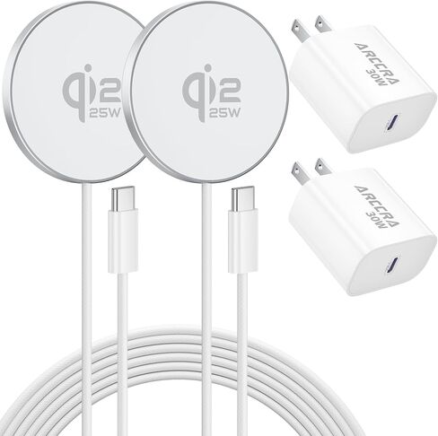MagSafe 25W Wireless Fast Charger for iPhone 17 16 15 14 Magnetic Charger in Kuwait