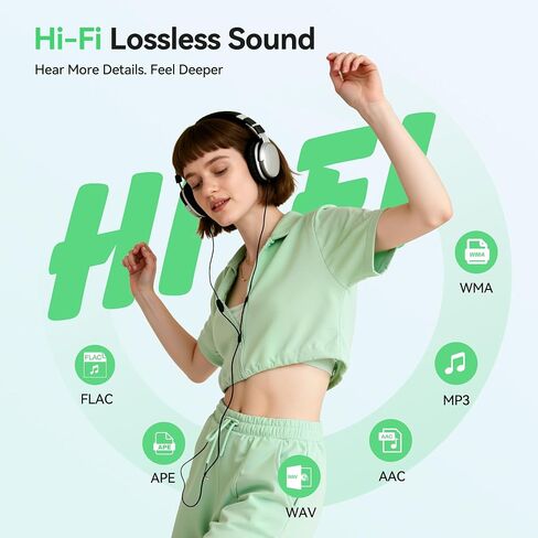 AGPTEK MP3 Player with Bluetooth, M7 1.8'' Music Player with Speaker(64GB) in Saudi Arabia