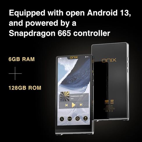 SHANLING Onix XM10 Ltd Portable Player+Leather Case,First High-End Android 13 DAP by Onix,Flagship,AK4191+AK4499EX DAC,Qualcomm 665 CPU, 6GB+128 GB,768 kHz/32 bit,DSD1024,877mW@32Ω,6-in Screen in Saudi Arabia