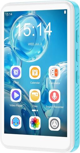 SWOFY 160GB MP3 Player with Bluetooth and WiFi – D08 Music Player with Spotify,Pandora,Audible,FM Radio, 4" Touchscreen, Built-in Speaker, Android 13 .0 MP4 Player Supports Play Store in Kuwait