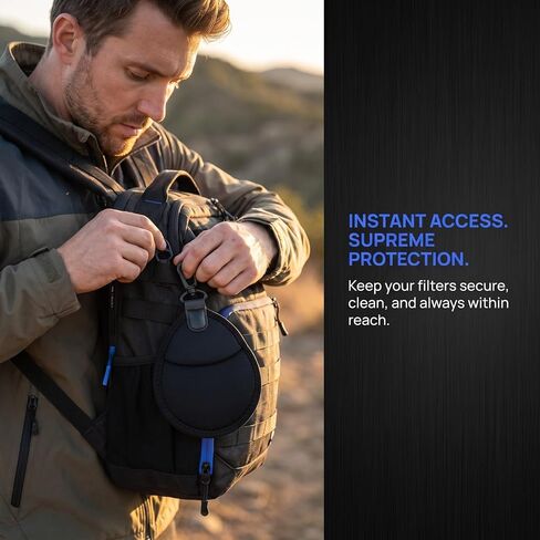 Camera Filter Holder Pouch 2pcs with Carabiner in Kuwait