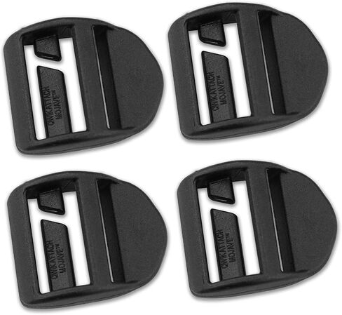 AceCamp 25mm Duraflex Tension Locks, Plastic Adjuster for Loose Straps, Prevention Buckles Set, Repair Kit for Backpack, Shoulder Bag, Camping, Hiking, Emergency - 4 Pieces in Kuwait