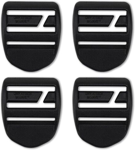 AceCamp 25mm Duraflex Tension Locks, Plastic Adjuster for Loose Straps, Prevention Buckles Set, Repair Kit for Backpack, Shoulder Bag, Camping, Hiking, Emergency - 4 Pieces in Kuwait