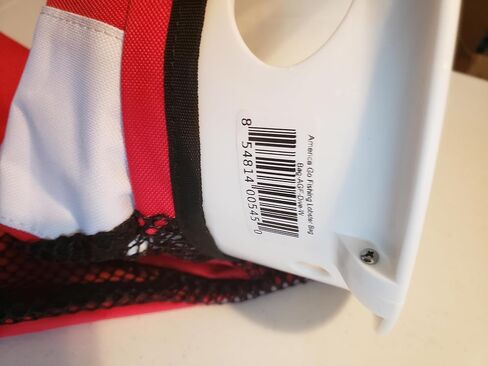 Lobster Catch Bag - Dive Flag Nylon Side, Black Mesh Side with White Handle Mouth, Side Zipper in Kuwait