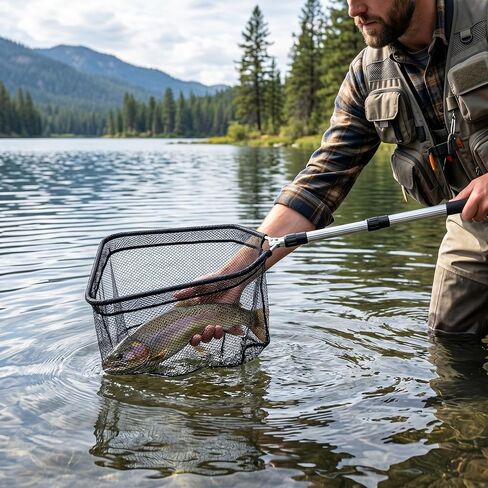 Telescopic Fishing Net – Collapsible Dip Net for Minnows & Bait in Saudi Arabia