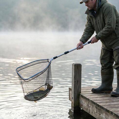 Telescopic Fishing Net – Collapsible Dip Net for Minnows & Bait in Saudi Arabia