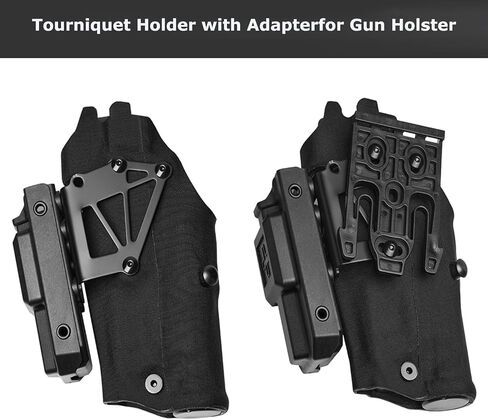 Tourniquet Holder for Gun Holster, Tactical TQ Holster w/QLS Adapter Mount, Fits 3-Hole Pattern & QLS Platforms, Police Gear in Kuwait