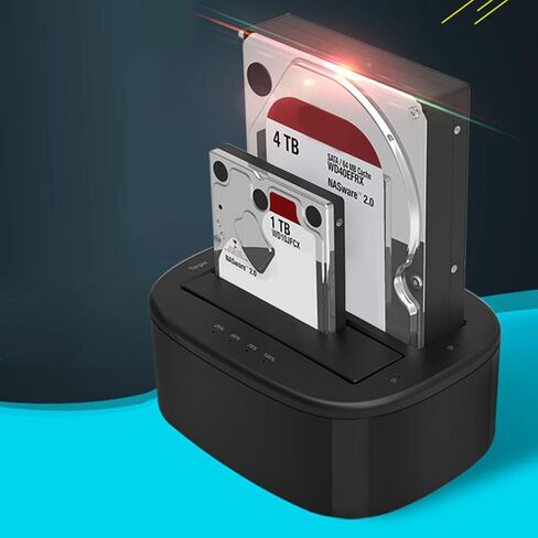 Plastics Hard Drive Dock with Wide Compatibility and Efficient Cooling External Storage Base for Home Use USB Docking Station in Kuwait