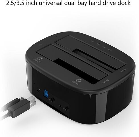 Plastics Hard Drive Dock with Wide Compatibility and Efficient Cooling External Storage Base for Home Use USB Docking Station in Kuwait