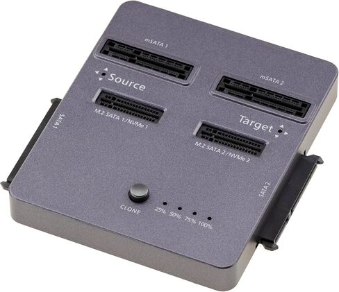 Kalea-INFORMATIQUE Hard Drive and SSD Copier - Supports SATA, mSATA, M.2 SATA and M.2 NVMe, Multistandard Cloning Station and 20Gbps Dock in Saudi Arabia