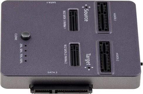 Kalea-INFORMATIQUE Hard Drive and SSD Copier - Supports SATA, mSATA, M.2 SATA and M.2 NVMe, Multistandard Cloning Station and 20Gbps Dock in Saudi Arabia