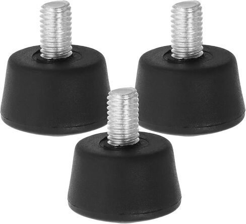 UKCOCO Anti-Slip Rubber Feet Replacement with Surface Grip and Vibration Absorption 3pcs Sturdy Black Rubber for Camera Tripod and Monopod for Indoor and Outdoor Photography Accessories in Saudi Arabia