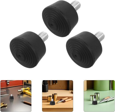 UKCOCO Anti-Slip Rubber Feet Replacement with Surface Grip and Vibration Absorption 3pcs Sturdy Black Rubber for Camera Tripod and Monopod for Indoor and Outdoor Photography Accessories in Saudi Arabia
