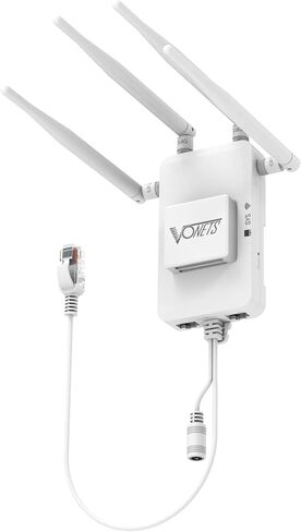 Vonets 1800Mbps WiFi to Ethernet Adapter 5.8GHz Wireless Bridge, 2-Port Gigabit PoE Compatible, WiFi Bridge for 4K Streaming/Gaming/Smart TV, Home/Enterprise Multi-Mode Use in Kuwait