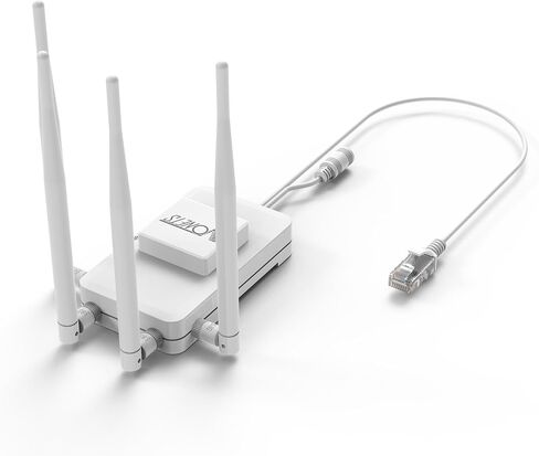 Vonets 1800Mbps WiFi to Ethernet Adapter 5.8GHz Wireless Bridge, 2-Port Gigabit PoE Compatible, WiFi Bridge for 4K Streaming/Gaming/Smart TV, Home/Enterprise Multi-Mode Use in Kuwait