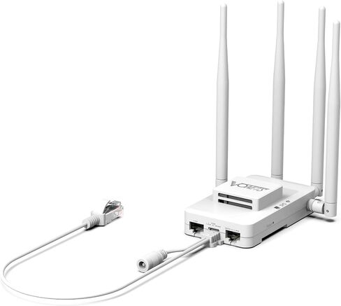 Vonets 1800Mbps WiFi to Ethernet Adapter 5.8GHz Wireless Bridge, 2-Port Gigabit PoE Compatible, WiFi Bridge for 4K Streaming/Gaming/Smart TV, Home/Enterprise Multi-Mode Use in Kuwait