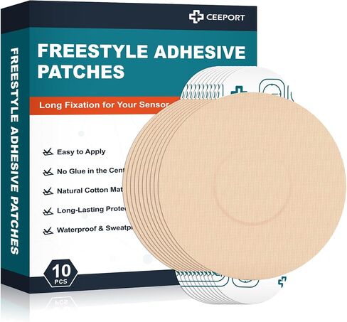 Ceeport 30 Pack Freestyle Adhesive Patches Intended for Libre 1/2/3 & Plus in Kuwait