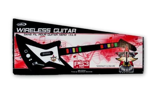 Intec Rock Icon PS3، PS2 جيتار لاسلكي متوافق مع جيتار هيرو، جيتار هيرو II، جيتار هيرو III وRockband in Kuwait
