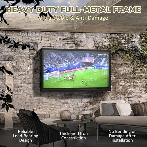 BlueWish 55 IN Outdoor TV Enclosure, Iron Weatherproof TV Protector Cover in Saudi Arabia