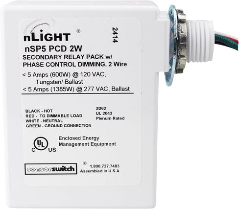 Sensor Switch nSP5-PCD-2w nLight Secondary Relay Pack Phase Control Dimming 120/277 in Kuwait