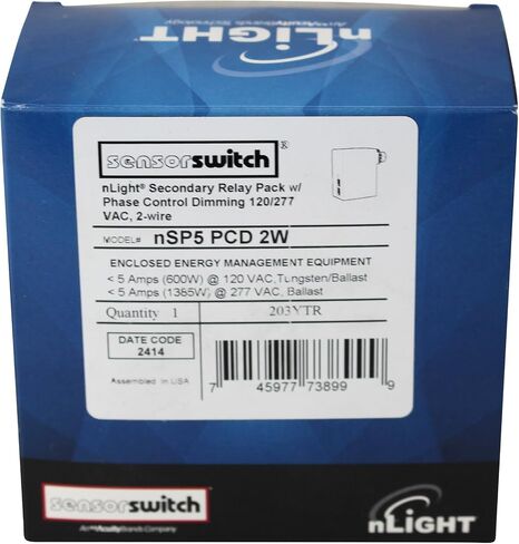 Sensor Switch nSP5-PCD-2w nLight Secondary Relay Pack Phase Control Dimming 120/277 in Kuwait