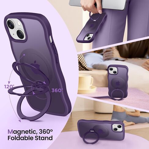 CAPRARO for iPhone 17 Pro Max Case with Magnetic Stand, Rose Gold in Kuwait