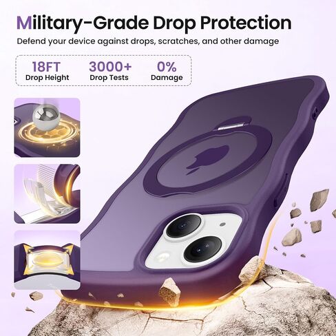 CAPRARO for iPhone 17 Pro Max Case with Magnetic Stand, Rose Gold in Kuwait