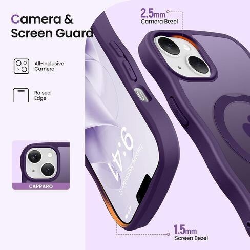 CAPRARO for iPhone 17 Pro Max Case with Magnetic Stand, Rose Gold in Kuwait