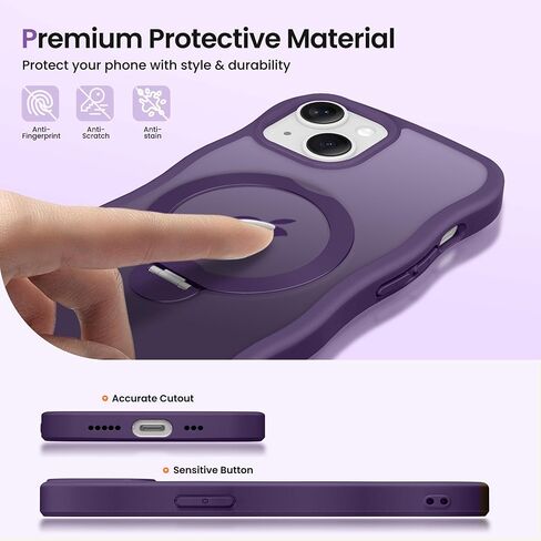 CAPRARO for iPhone 17 Pro Max Case with Magnetic Stand, Rose Gold in Kuwait