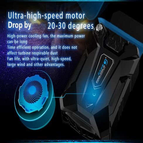 Laptop Cooling Fan 175mm – Adjustable Speed USB Vacuum Radiator for Laptop Heat Protection, Compact Air Extracting Design with Silicone Case in Saudi Arabia