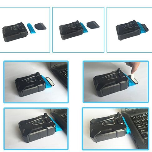 Laptop Cooling Fan 175mm – Adjustable Speed USB Vacuum Radiator for Laptop Heat Protection, Compact Air Extracting Design with Silicone Case in Saudi Arabia