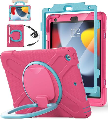 BATYUE Shockproof Case for iPad 9th/ 8th/ 7th Gen (10.2 inch) - NavyBlue in Saudi Arabia