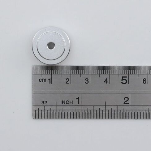 Crapyt Speaker Isolation Feet, Aluminum Alloy Silver Round Furniture Foot Pad for Recorder, CD DVD Players, Turntable Recorders, 4 Pcs 20 mm x 8 mm in Saudi Arabia
