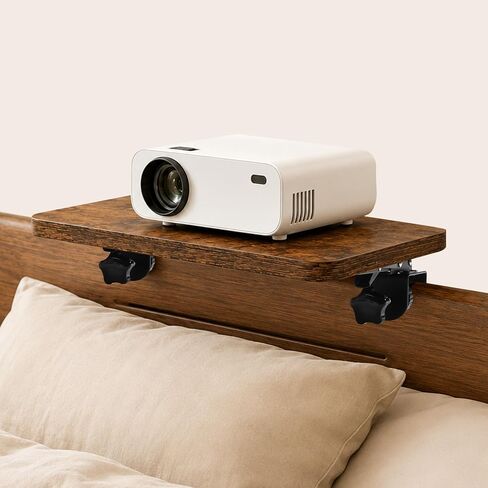 Projector Stand for Bed, No Drill Wood Clamp Tray with Adjustable Mount in Saudi Arabia