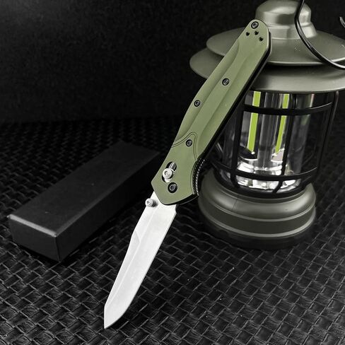 3.14 Inches D2 Steel Blade & Aluminum Handle, Thumb Stud Manual Open Folding Knife, EDC Suitable for Outdoor Camping, Hiking and Adventure, with Shoulder Straps Pocket Knife in Saudi Arabia