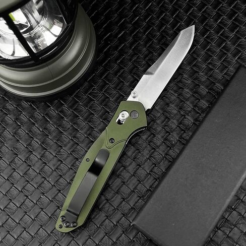 3.14 Inches D2 Steel Blade & Aluminum Handle, Thumb Stud Manual Open Folding Knife, EDC Suitable for Outdoor Camping, Hiking and Adventure, with Shoulder Straps Pocket Knife in Saudi Arabia