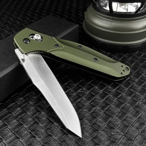 3.14 Inches D2 Steel Blade & Aluminum Handle, Thumb Stud Manual Open Folding Knife, EDC Suitable for Outdoor Camping, Hiking and Adventure, with Shoulder Straps Pocket Knife in Saudi Arabia