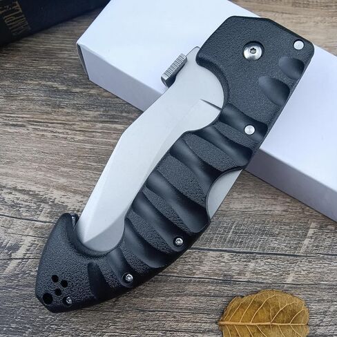 10.4in Unisex Adult Lockback Folding Knife - Tri-Ad Lock Pocket Knife with AUS8 Steel blade and Nylon Glass Fiber Handle，Thumb Plate and Belt Clip, for EDC Camping Hunting Survival in Saudi Arabia
