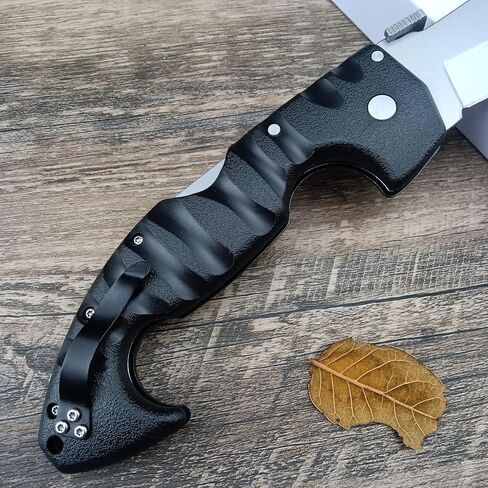 10.4in Unisex Adult Lockback Folding Knife - Tri-Ad Lock Pocket Knife with AUS8 Steel blade and Nylon Glass Fiber Handle，Thumb Plate and Belt Clip, for EDC Camping Hunting Survival in Saudi Arabia