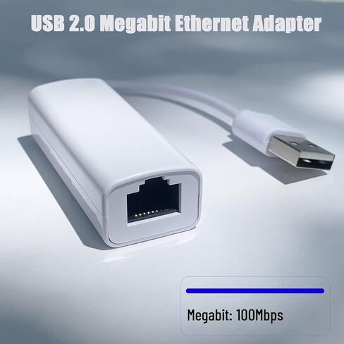 USB to Ethernet Adapter, Megabit Ethernet to USB Adapter for TV, Laptop in Kuwait