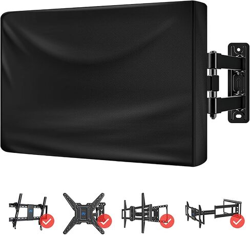 Outdoor TV Cover for Sylvox Deck Series 32" 2019–pr, Custom Fit for Outdoor TVs, Heavy Duty Patio TV Cover Dust Water Resistant for Outside Flat Screen Television in Saudi Arabia